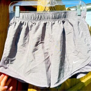 Nike Dark Gray Athletic Shorts Lightweight Elastic Waist